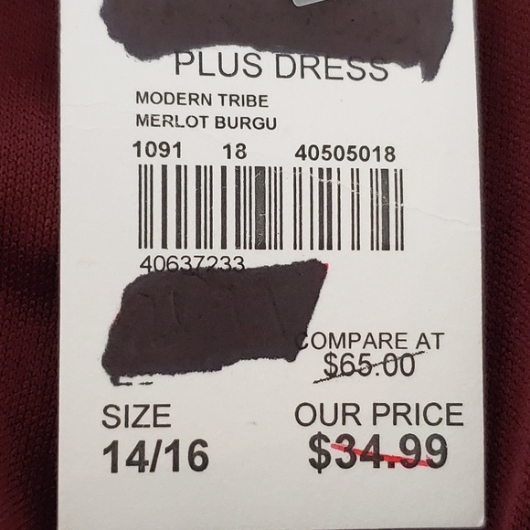 NWT CATO PLUS SIZE 14-16 WOMEN'S STRETCH DRESS - Picture 8 of 8
